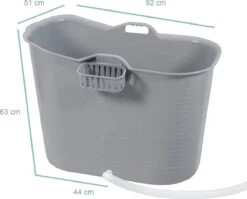 Zitbad Voor Volwassenen - Bath Bucket - Grijs - 200L -Badkamer Wijs 1200x966 6