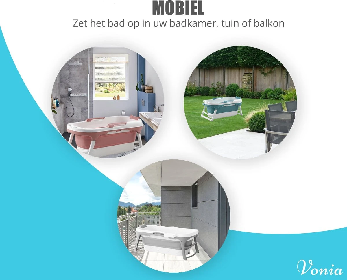 Vonia Opvouwbaar Bad - Zitbad - Bath Bucket - 140 Cm Lang - Inklapbaar Bad - Incl. Badkussen - Roze 5 Vonia Opvouwbaar Bad - Zitbad - Bath Bucket - 140 Cm Lang - Inklapbaar Bad - Incl. Badkussen - Roze - Afbeelding 3