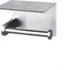 Toiletrolhouder RVS Kleur Met Telefoonhouder - Wc-rol Houder - Mobiele Telefoonhouder - Bevestigen Zonder Boren Toiletrolhouders Met Planchet -Badkamer Wijs 1200x968