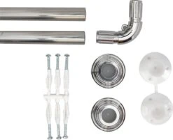 Saninorm Douchegordijnstang - 90x90 Cm - Aluminium -Badkamer Wijs 1200x977 2