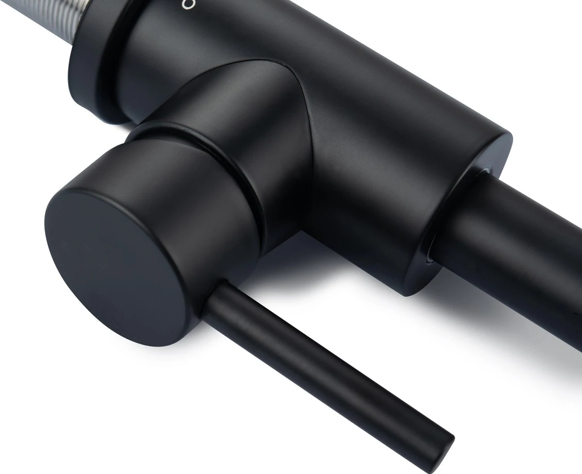 LOMAZOO Wastafelkraan Zwart Pollux - Zwarte Wastafelkraan - Badkamerkraan Zwart - Zwarte Badkamerkraan 9 LOMAZOO Wastafelkraan Zwart Pollux - Zwarte Wastafelkraan - Badkamerkraan Zwart - Zwarte Badkamerkraan - Afbeelding 7