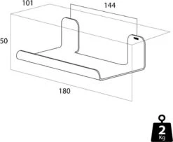 Tiger Colar - Planchet 18 Cm - Zwart -Badkamer Wijs 1200x984