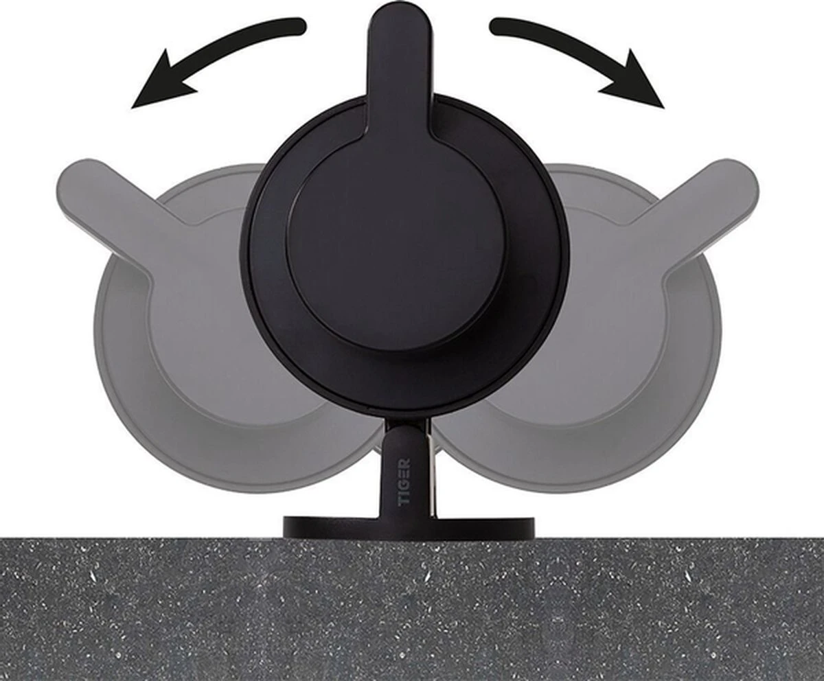 Tiger Tune - Zeepdispenser - Zwart Metaal Geborsteld / Zwart 13 Tiger Tune - Zeepdispenser - Zwart Metaal Geborsteld / Zwart - Afbeelding 11