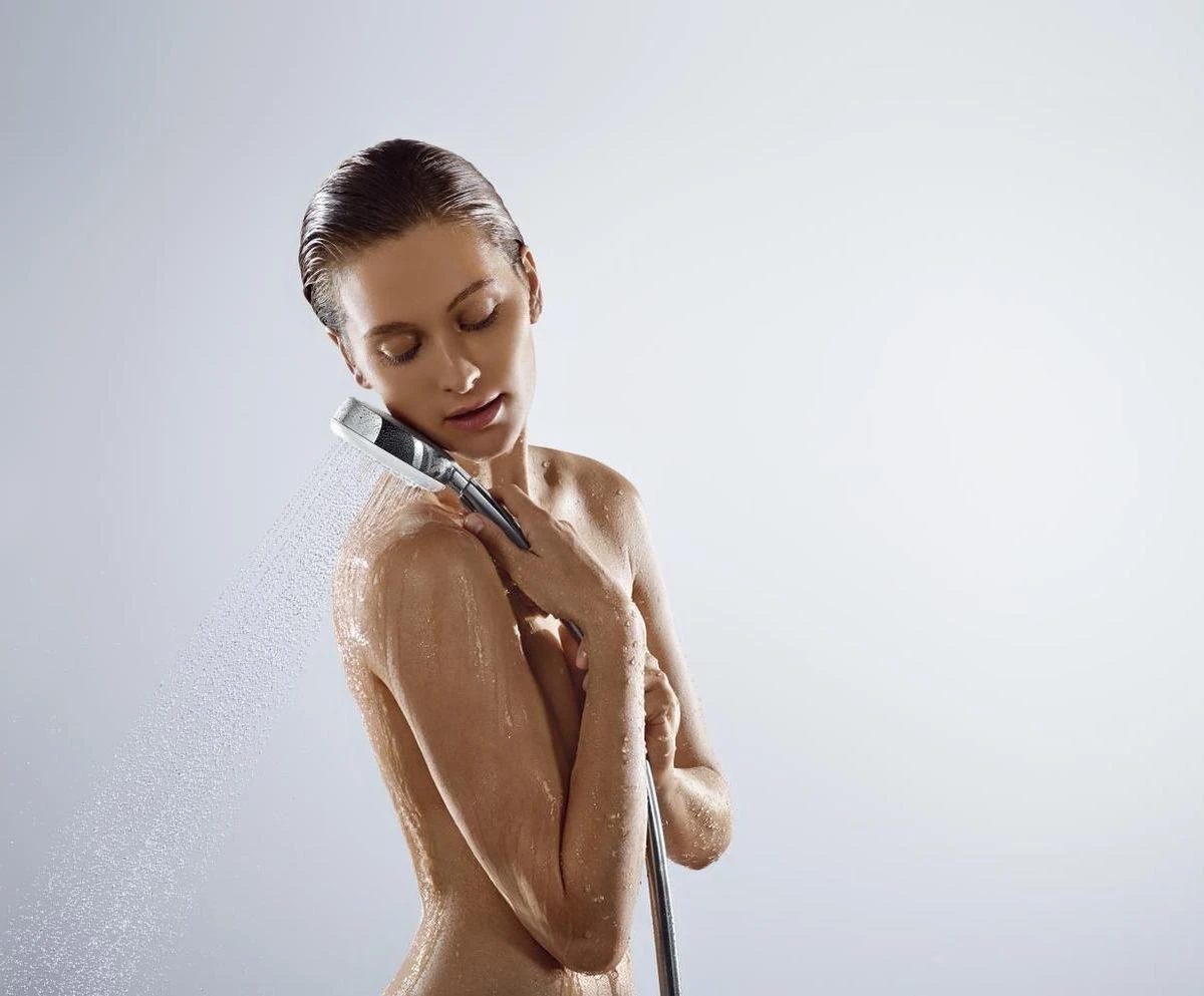 Hansgrohe Crometta 100 Vario Handdouche - Wit / Chroom 7 Hansgrohe Crometta 100 Vario Handdouche - Wit / Chroom - Afbeelding 5