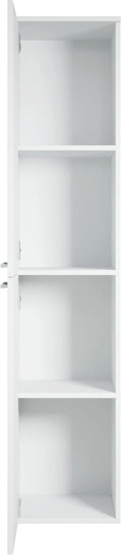 Badplaats Badkamerkast Saturnus 35 Cm X 35 Cm X 130 Cm - Wit - Hangende Kolomkast Met Twee Deuren -Badkamer Wijs 263x1200 5