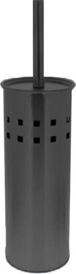 Merkloos Toiletborstel In Houder | Zwart | Toiletborstelhouder | Toiletborstel | Modern | Vervangbaar | Universeel | Roestvrij -Badkamer Wijs 334x1200