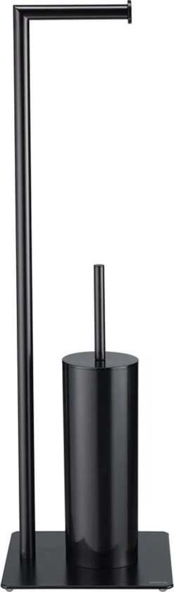 Sealskin Tube - Toiletbutler - Toiletrolhouder - Toiletborstel Met Houder - Vrijstaand - Zwart -Badkamer Wijs 353x1200