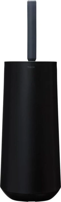 Tiger Tess - Toiletborstelhouder Met Opbergfunctie Vrijstaand En Swoop® Borstel Flexibel - Zwart / Antraciet -Badkamer Wijs 362x1200