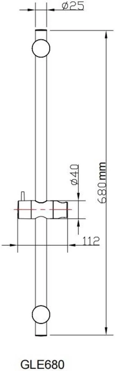 Ben Elan - Glijstang - Ronde Douchestang Voor Handdouche - 68cm - Chroom 7 Ben Elan - Glijstang - Ronde Douchestang Voor Handdouche - 68cm - Chroom - Afbeelding 5