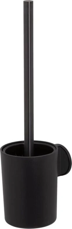 Tiger Tune - Toiletborstel Met Houder - Zwart Metaal Geborsteld / Zwart