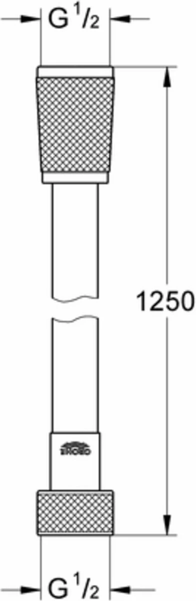 GROHE SilverFlex Doucheslang - 125 Cm - Chroom 5 GROHE SilverFlex Doucheslang - 125 Cm - Chroom - Afbeelding 3