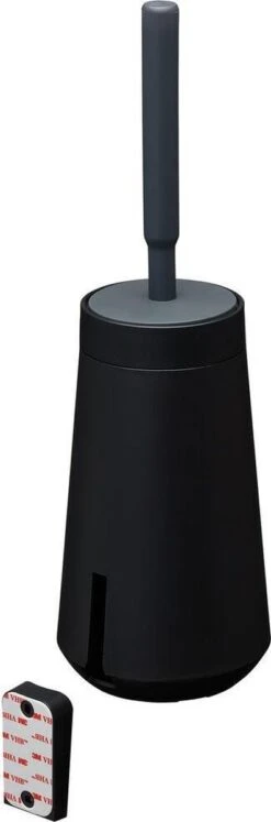 Tiger Tess - Toiletborstelhouder Met Swoop® Borstel Flexibel - Zwart / Antraciet -Badkamer Wijs 397x1200