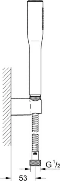 GROHE Euphoria Cosmopolitan Badset - Handdouche - Met Wandhouder - Doucheslang 150 Cm - 9,5 L/min -Badkamer Wijs 402x1200