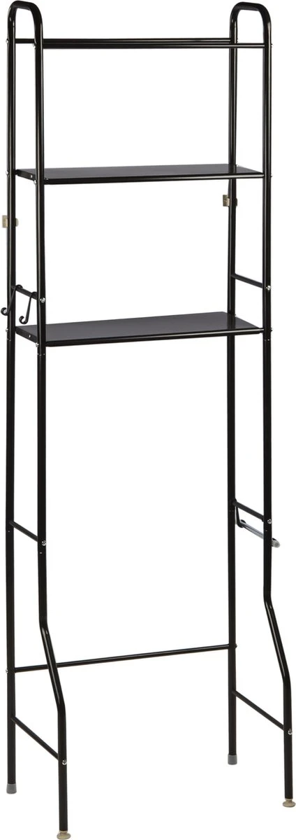 Alora Wc Opbergrek Tracy - Stellingkast Metaal - Opbergrek Metaal - Badkamerrek - Wc Kastje - Zwart 8 Alora Wc Opbergrek Tracy - Stellingkast Metaal - Opbergrek Metaal - Badkamerrek - Wc Kastje - Zwart - Afbeelding 6