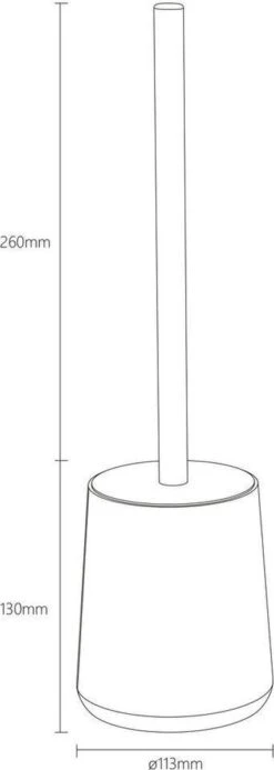 Sealskin Earth - Toiletborstel Met Houder Vrijstaand - Eiken -Badkamer Wijs 428x1200