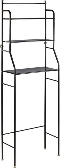 Alora Wc Rek Opbergrek - Stellingkast Metaal - Opbergrek Metaal - Badkamerrek - Wc Kastje - Zwart - Wc Meubel 12 Alora Wc Rek Opbergrek - Stellingkast Metaal - Opbergrek Metaal - Badkamerrek - Wc Kastje - Zwart - Wc Meubel -Badkamer Wijs 430x1200 3