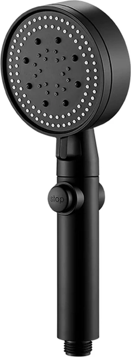Merkloos Waterbesparende Douchekop - Handdouche - Regendouche - Met ECO STOP Knop - 5 Standen - ABS - Zwart 12 Merkloos Waterbesparende Douchekop - Handdouche - Regendouche - Met ECO STOP Knop - 5 Standen - ABS - Zwart - Afbeelding 10