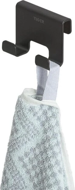 Tiger Caddy - Douchehaak - Glaspaneel Dikte 6-8 Mm - 3,5 X 7 X 5 Cm - Zwart -Badkamer Wijs 478x1200 1