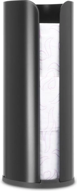 Brabantia ReNew Reserverolhouder - Matt Black -Badkamer Wijs 486x1200 1