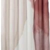 Sealskin Earth - Douchegordijn 180x200 Cm - Polyester Donkerroze / Off-white -Badkamer Wijs 486x1200