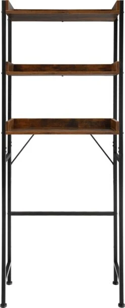 Tectake - Badkamerrek Seattle - Industrial Dark - 404435 -Badkamer Wijs 486x1200 4