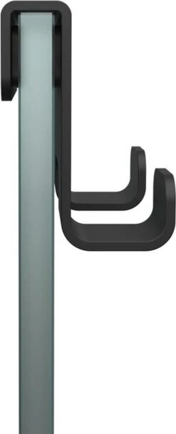 Tiger Caddy - Douchehaak - Glaspaneel Dikte 6-8 Mm - 3,5 X 7 X 5 Cm - Zwart -Badkamer Wijs 487x1200 1