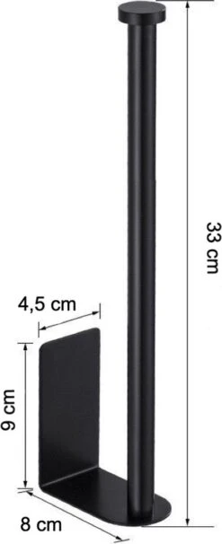 Wc Rolhouder Zonder Boren Toiletrolhouder Reserverolhouder 3 Rollen - Zwart - Badkamer Accessoires - RVS - Hangend -Badkamer Wijs 489x1200 1