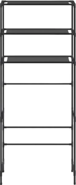 VidaXL Opbergrek Voor Boven Wasmachine 3-laags 69x28x169 Cm Zwart 18 VidaXL Opbergrek Voor Boven Wasmachine 3-laags 69x28x169 Cm Zwart -Badkamer Wijs 496x1200 4