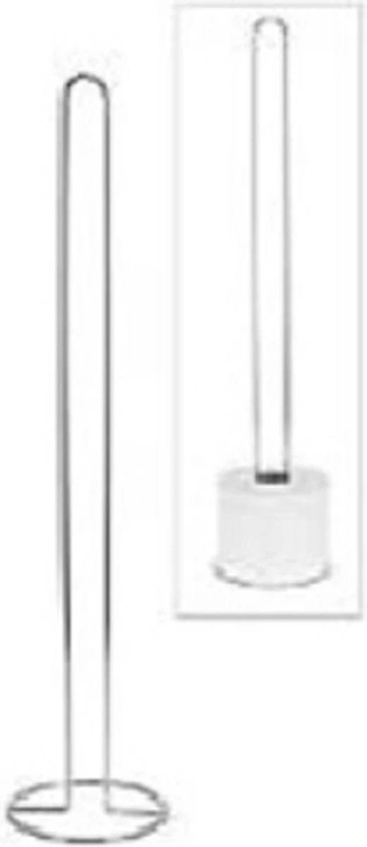 Merkloos Toiletrolhouder Chroom Hoog 60cm 3 Merkloos Toiletrolhouder Chroom Hoog 60cm