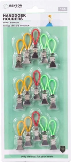 Merkloos Benson Handdoekhouders - Handdoekclips - 15 Stuks 12 Merkloos Benson Handdoekhouders - Handdoekclips - 15 Stuks -Badkamer Wijs 528x1200