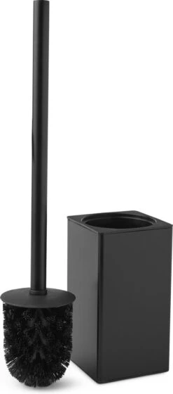 Toiletborstel Met Houder - Hangend - RVS - Mat Zwart - H 42,6 Cm -Badkamer Wijs 529x1200 2