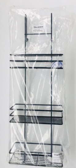 Ball Design Zwart Doucherek-3 Laags Hangend-Zonder Boren-Zwart 16 Ball Design Zwart Doucherek-3 Laags Hangend-Zonder Boren-Zwart -Badkamer Wijs 546x1200 1