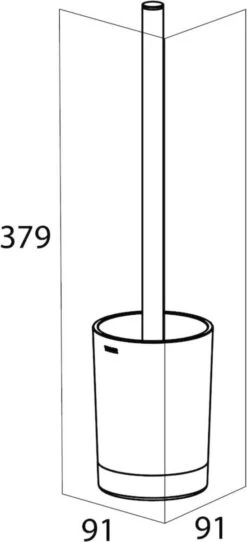 Tiger Tune Toiletaccessoires 3st. Incl. WC/Toilet Borstel, Rolhouder & Handdoekhaak - Messing/Zwart -Badkamer Wijs 547x1200