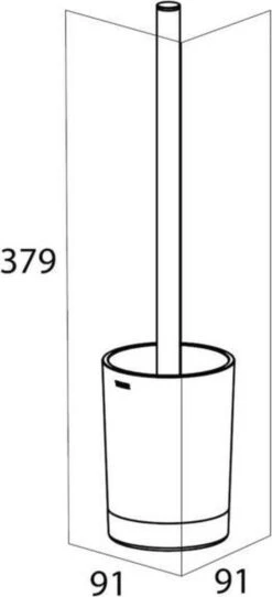 Tiger Tune - Toiletborstel Met Houder Vrijstaand - Zwart Metaal Geborsteld / Zwart -Badkamer Wijs 547x1200 3