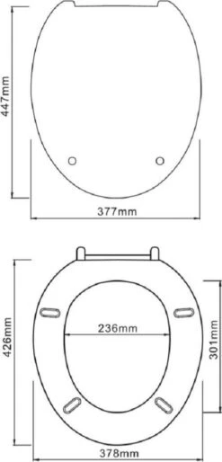 SCHÜTTE WC-Bril 10220 DUROPLAST - Antibacterieel - Soft Close - Gelakt - Wit -Badkamer Wijs 577x1200 1