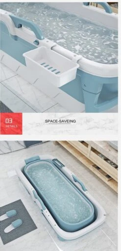 Foresta Opvouwbaar Bad Voor Volwassenen - 150cm - Bath Bucket - Blauw 16 Foresta Opvouwbaar Bad Voor Volwassenen - 150cm - Bath Bucket - Blauw -Badkamer Wijs 579x1200 4