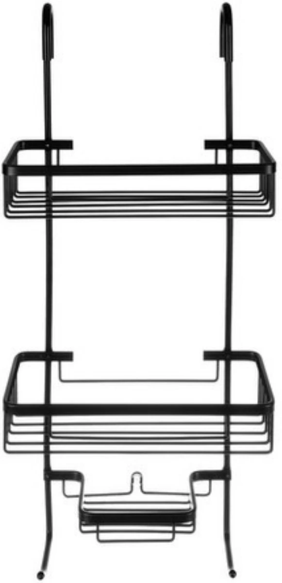 Recalma Doucherek 3 Laags - Monteren Zonder Boren - Zwart - Zuignap - Ook Voor Grote Flessen - Opbergrek Douche - 3 Etages 5 Recalma Doucherek 3 Laags - Monteren Zonder Boren - Zwart - Zuignap - Ook Voor Grote Flessen - Opbergrek Douche - 3 Etages - Afbeelding 3