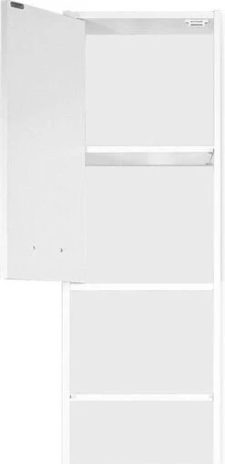 Casaria Badkamerkast - 6 Vakken/ 2 Deuren - Slank En Elegant - Wit -Badkamer Wijs 584x1200 3