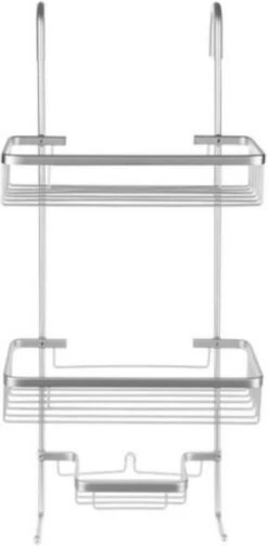 Recalma Doucherek 3 Laags - Monteren Zonder Boren - Zilver - Zuignap - Ook Voor Grote Flessen - Opbergrek Douche - 3 Etages -Badkamer Wijs 588x1200 1