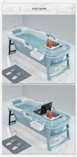 Foresta Opvouwbaar Bad Voor Volwassenen - 150cm - Bath Bucket - Blauw 19 Foresta Opvouwbaar Bad Voor Volwassenen - 150cm - Bath Bucket - Blauw -Badkamer Wijs 590x1200