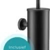 Homefy Toiletborstel Met Houder- Toiletborstel Zwart - Extra Hygiënisch - Inclusief Ophangsysteem - Zwart 1 Homefy Toiletborstel Met Houder- Toiletborstel Zwart - Extra Hygiënisch - Inclusief Ophangsysteem - Zwart -Badkamer Wijs 596x1200