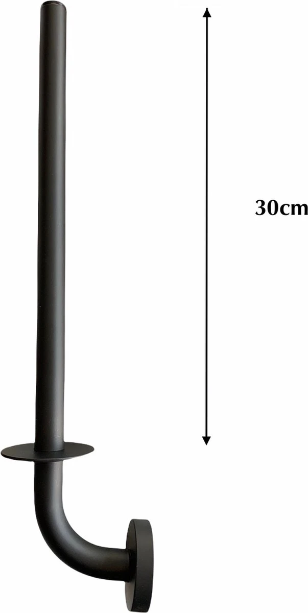 SODEAL Luxe Reserverolhouder Zwart - Reserverolhouder Hangend - Toiletrolhouder Zwart - Wc Rolhouder Zwart 4 SODEAL Luxe Reserverolhouder Zwart - Reserverolhouder Hangend - Toiletrolhouder Zwart - Wc Rolhouder Zwart - Afbeelding 2