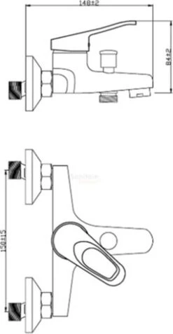 SCHÜTTE Athos Plus Badkraan - Mengkraan - 150 Mm Hartafstand - Chroom 12 SCHÜTTE Athos Plus Badkraan - Mengkraan - 150 Mm Hartafstand - Chroom -Badkamer Wijs 621x1200