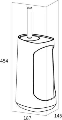 Tiger Tess - Toiletborstelhouder Met Opbergfunctie Vrijstaand En Swoop® Borstel Flexibel - Zwart / Antraciet -Badkamer Wijs 622x1200 1