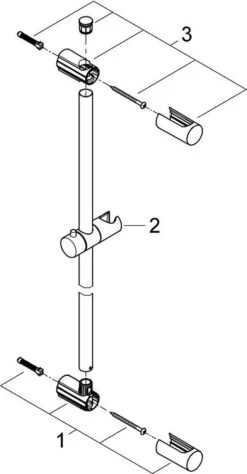 GROHE QuickFix Vitalio Glijstang - 60 Cm -Badkamer Wijs 625x1200 1