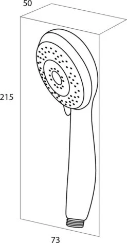 Tiger Valencia Handdouche - Douchekop Ø 8 Cm - Tot 40% Waterbesparend - 3 Standen - Chroom -Badkamer Wijs 626x1200 5