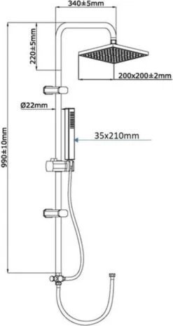 SCHÜTTE Tokyo Douchesysteem - Regendouche - 102 Cm Stang - Chroom 14 SCHÜTTE Tokyo Douchesysteem - Regendouche - 102 Cm Stang - Chroom -Badkamer Wijs 636x1200 2