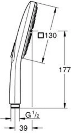 GROHE Rainshower Smartactive Cube 130 Douchekop - Ø 13cm - EcoJoy® - 3 Straalsoorten - 26582000 37 GROHE Rainshower Smartactive Cube 130 Douchekop - Ø 13cm - EcoJoy® - 3 Straalsoorten - 26582000 -Badkamer Wijs 637x1200 3