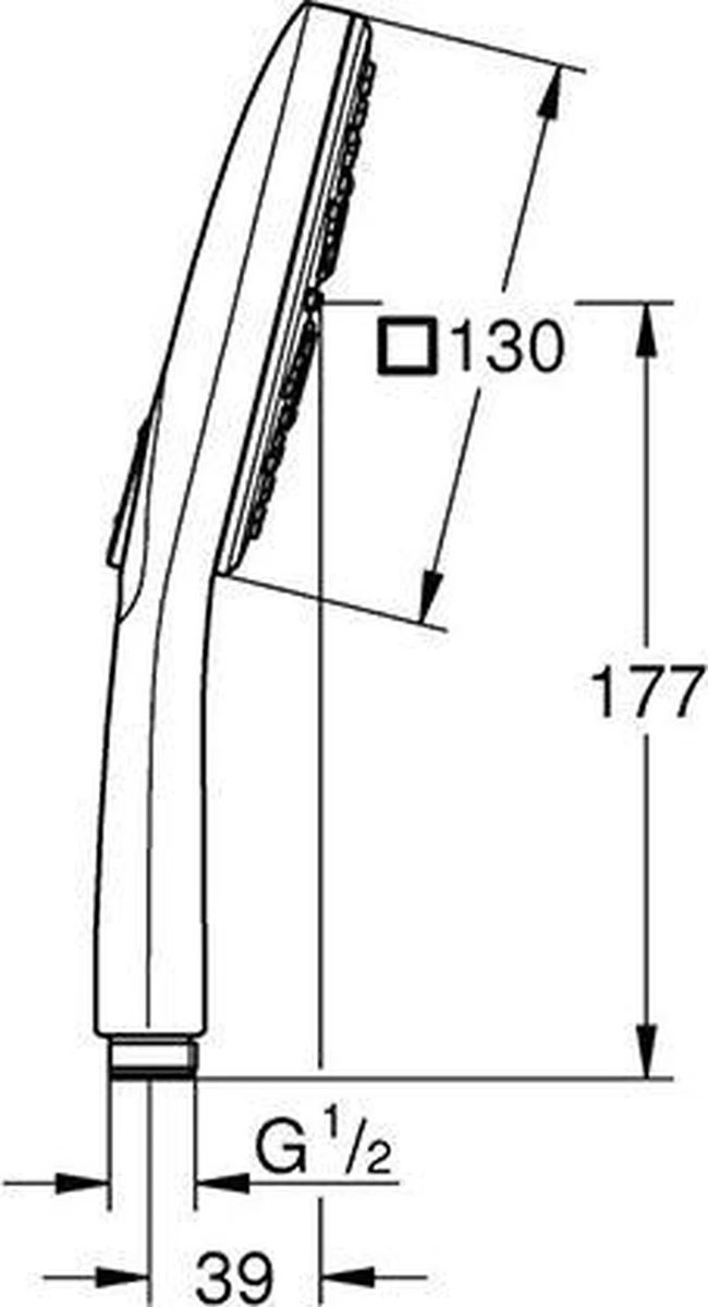 GROHE Rainshower Smartactive Cube 130 Douchekop - Ø 13cm - EcoJoy® - 3 Straalsoorten - 26582000 5 GROHE Rainshower Smartactive Cube 130 Douchekop - Ø 13cm - EcoJoy® - 3 Straalsoorten - 26582000 - Afbeelding 3