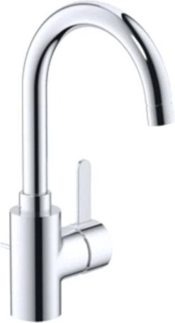 GROHE Eurosmart Cosmopolitan Wastafelkraan - Hoge C-uitloop - Met Trekwaste - Chroom - 32830001 -Badkamer Wijs 653x1200
